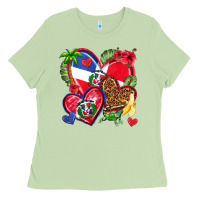 Matcha dominican republic  hearts Ladies Tee - texasbilliewilder