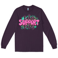 Plum babes support babes Long Sleeve Tee - JahusDesignShop