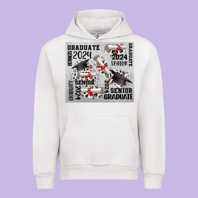 Senior 2024 Urban Hoodie Designed By Cowgirlartshop