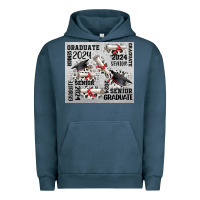 Pigment Midnight Navy senior 2024 Urban Hoodie - CowGirlArtShop
