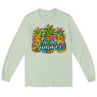 Matcha hello summer pineapple Long Sleeve Tee - Jasminsmagicworld