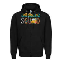 Black transportation squad Zipper Hoodie - NancyCooperArtShop