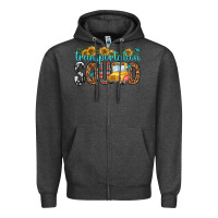 Charcoal Heather transportation squad Zipper Hoodie - NancyCooperArtShop