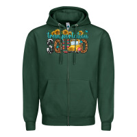 Sports Green transportation squad Zipper Hoodie - NancyCooperArtShop