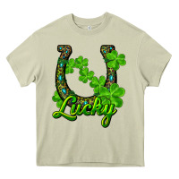 Mossy lucky shamrock horseshoe Heavy Core Tee - RanaPortraitStore