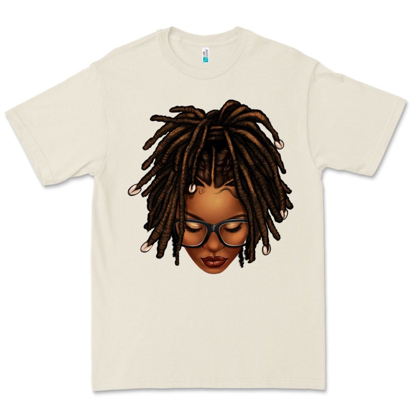 Afro Locs Messy Bun Premium Tee by texasbilliewilder | Teevron