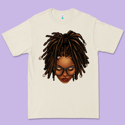 Afro Locs Messy Bun Premium Tee Designed By Texasbilliewilder