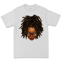 Dove Grey afro locs messy bun Premium Tee - texasbilliewilder