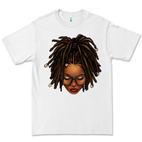 White afro locs messy bun Premium Tee - texasbilliewilder