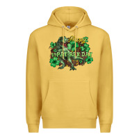 Antique Gold s day t rex Premium Hoodie - NancyCooperArtShop
