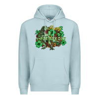 Blue Mist s day t rex Premium Hoodie - NancyCooperArtShop