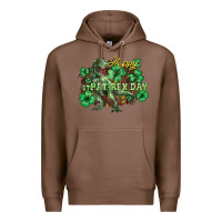 Chestnut s day t rex Premium Hoodie - NancyCooperArtShop