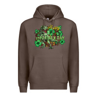Coffee s day t rex Premium Hoodie - NancyCooperArtShop
