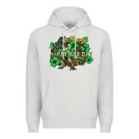 Dove Grey s day t rex Premium Hoodie - NancyCooperArtShop