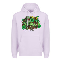 Lilac s day t rex Premium Hoodie - NancyCooperArtShop