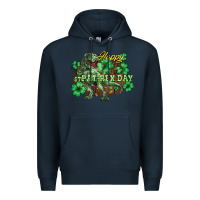 Navy s day t rex Premium Hoodie - NancyCooperArtShop