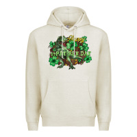 Oatmeal Heather s day t rex Premium Hoodie - NancyCooperArtShop