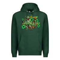 Sports Green s day t rex Premium Hoodie - NancyCooperArtShop
