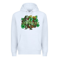White s day t rex Premium Hoodie - NancyCooperArtShop