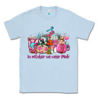 Dusty Blue western cancer  in october we wear pink coffee cups with ribbons Classic Tee - AdoDesignShop