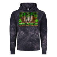 Cloud Black happy st. patrick's day horses with leprechaun hat and bandana Vintage Hoodie - RanaPortraitStore
