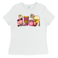White boss lady coffee cups with money Ladies Tee - texasbilliewilder