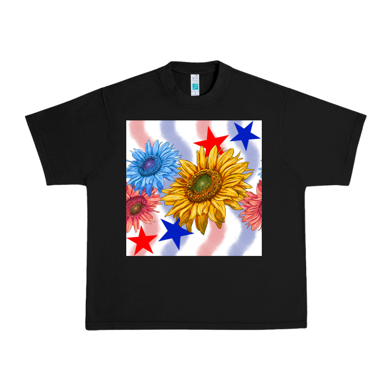 Patriotic Sunflowers Urban Heavy Tee by BundleAndBundleShop | Teevron