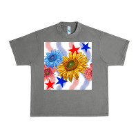 Tornado patriotic sunflowers Urban Heavy Tee - BundleAndBundleShop