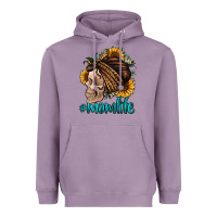 Lavender momlife skull with bandana Heavyweight Hoodie - Jasminsmagicworld