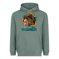 Sage momlife skull with bandana Heavyweight Hoodie - Jasminsmagicworld