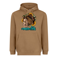 Toasted Coconut momlife skull with bandana Heavyweight Hoodie - Jasminsmagicworld