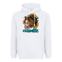 White momlife skull with bandana Heavyweight Hoodie - Jasminsmagicworld