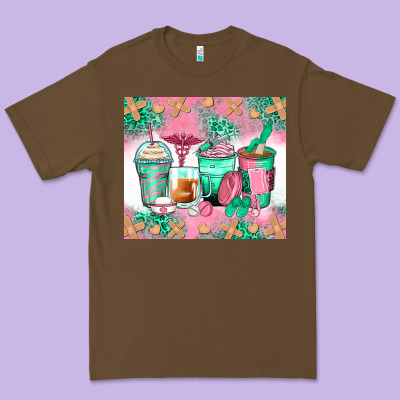 Nurse Coffee Cups Premium Tee Designed By Zillion Design Studio