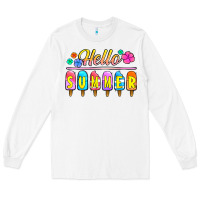 White hello summer popsicles Long Sleeve Tee - Jasminsmagicworld