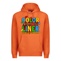 Carrot color outside the liner autism awareness Premium Hoodie - JahusDesignShop