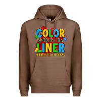 Chestnut color outside the liner autism awareness Premium Hoodie - JahusDesignShop
