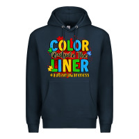Navy color outside the liner autism awareness Premium Hoodie - JahusDesignShop
