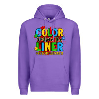Purple color outside the liner autism awareness Premium Hoodie - JahusDesignShop
