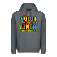 Rock color outside the liner autism awareness Premium Hoodie - JahusDesignShop