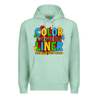 Seafoam color outside the liner autism awareness Premium Hoodie - JahusDesignShop