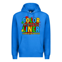 True Royal color outside the liner autism awareness Premium Hoodie - JahusDesignShop