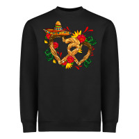 Black Churros with love and sombrero Heavyweight Sweatshirt - AdoDesignShop