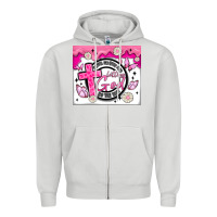 Dove Grey doing my best and letting god Zipper Hoodie - MaliasSmallBusiness