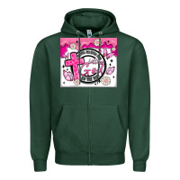 Sports Green doing my best and letting god Zipper Hoodie - MaliasSmallBusiness