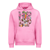 Fuchsia Pink Hip hop Easter Girl Easter Day Urban Hoodie - HowdyJamesFarm