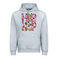Heather Grey Hip hop Easter Girl Easter Day Urban Hoodie - HowdyJamesFarm