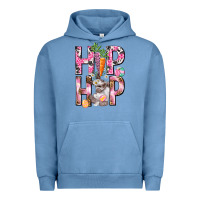 Pigment Pebble Blue Hip hop Easter Girl Easter Day Urban Hoodie - HowdyJamesFarm