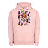Pigment Salmon Hip hop Easter Girl Easter Day Urban Hoodie - HowdyJamesFarm