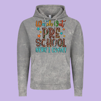 Watch Out Preschool Here I Come! Vintage Hoodie Designed By Jahusdesignshop