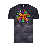 Cloud Black sunflower halloween Vintage Tee - JahusDesignShop